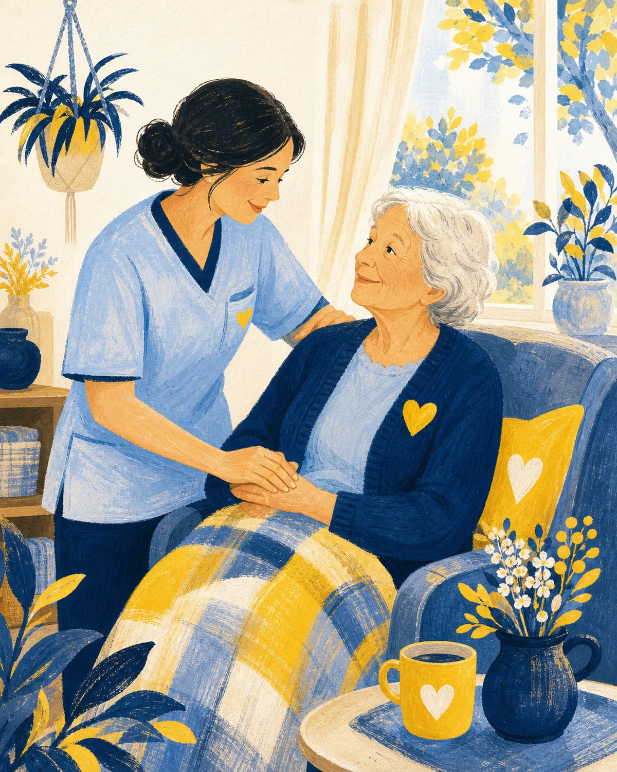 Ilustrace zdravotní a sociální péče